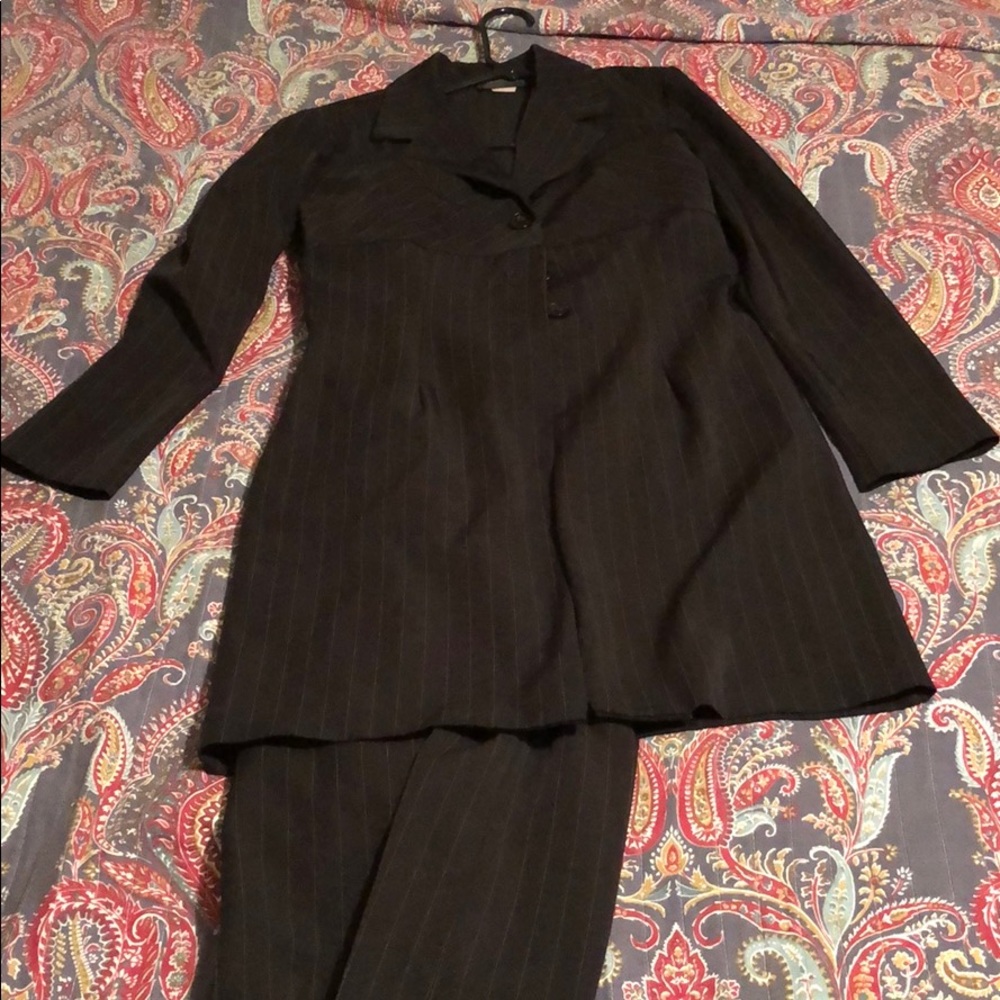 3 Piece Black & Gold office business suit